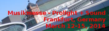 Musikmesse pl+s 2104 Frankfurt